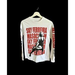 Sky Ferreira Masochism Tour Longsleeve T Shirt Sz Sm/Med Distressed 2000's